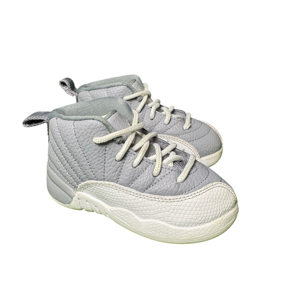 Nike Air Jordan 12 Retro Stealth Grey 850000-015 Baby Toddler Size 7C Sneaker